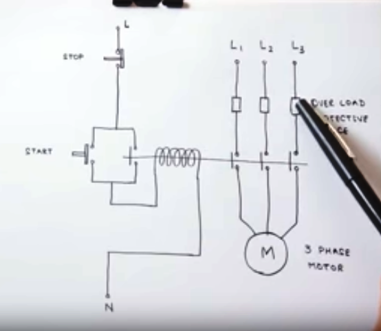 How 3 Phase Motor Control Circuit Works