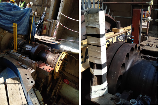 Gas Turbine Labyrinths Clearances, Couplings Unbolting, Compressor Rotor