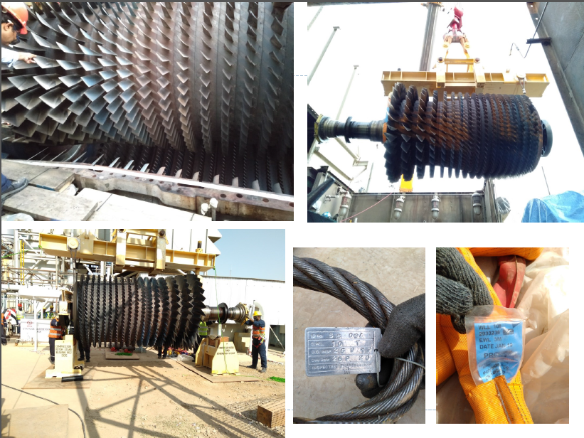 Gas Turbine Labyrinths Clearances, Couplings Unbolting, Compressor Rotor