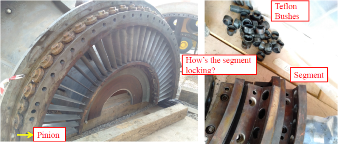 Gas Turbine Bellmouth IGVs Dismantling