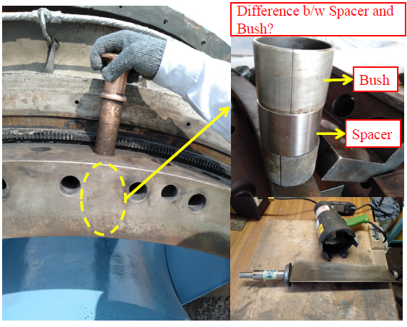 Gas Turbine Bellmouth IGVs Dismantling